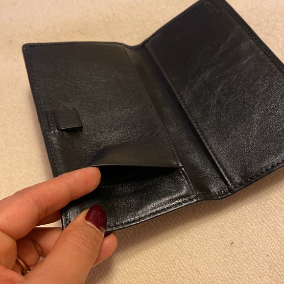 COACH Black Checkbook Bi-fold Wallet - Picture 6 of 8